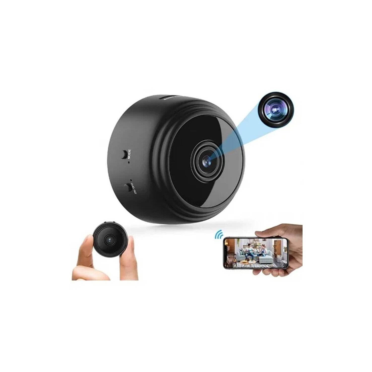 Mini Cámara Espía Wifi Inteligente Full Hd-audio-alarma Mov.