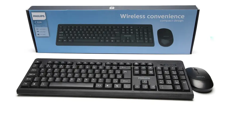 KIT teclado + mouse inalambrico usb 2.4G Negro C324 2