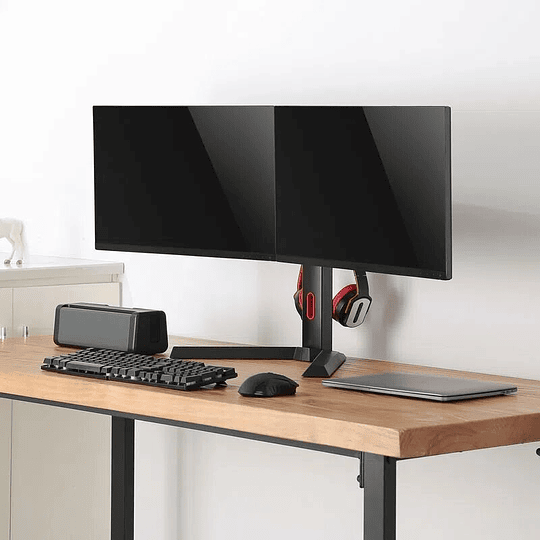 Soporte doble monitor GAMER escritorio macrotel
