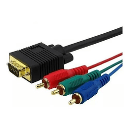 Cable VGA a Video Componente 3 RCA LED LCD