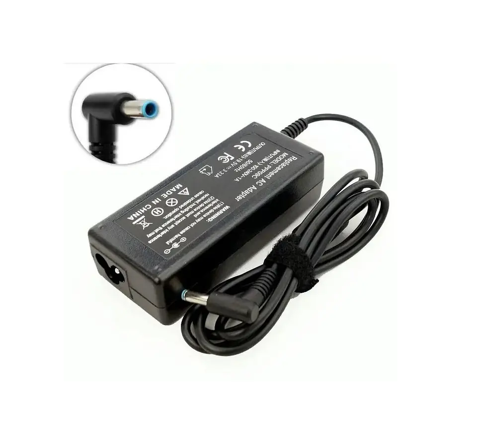 Cargador notebook hp punta azul 19.5v 3.33A 1