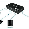 Switch Splitter HDMI 3 en 1, Entradas Remoto 1080p Full HD