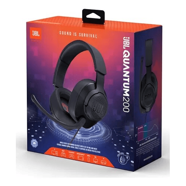 JBL audifonos Quantum 200 Negro 6