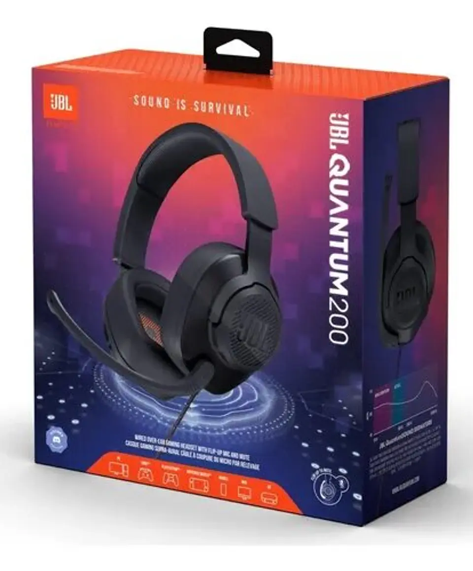 JBL audifonos Quantum 200 Negro 6