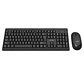KIT teclado + mouse inalambrico usb 2.4G Negro C324 - Miniatura 1