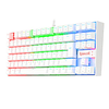 Teclado gamer mecanico RGB KUMARA blanco K552W-RGB-SP