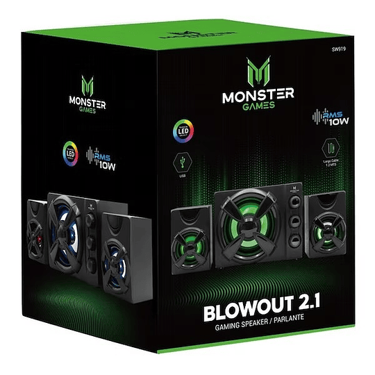SUBWOOFER MONSTER GAMES BLOWOUT 2.1
