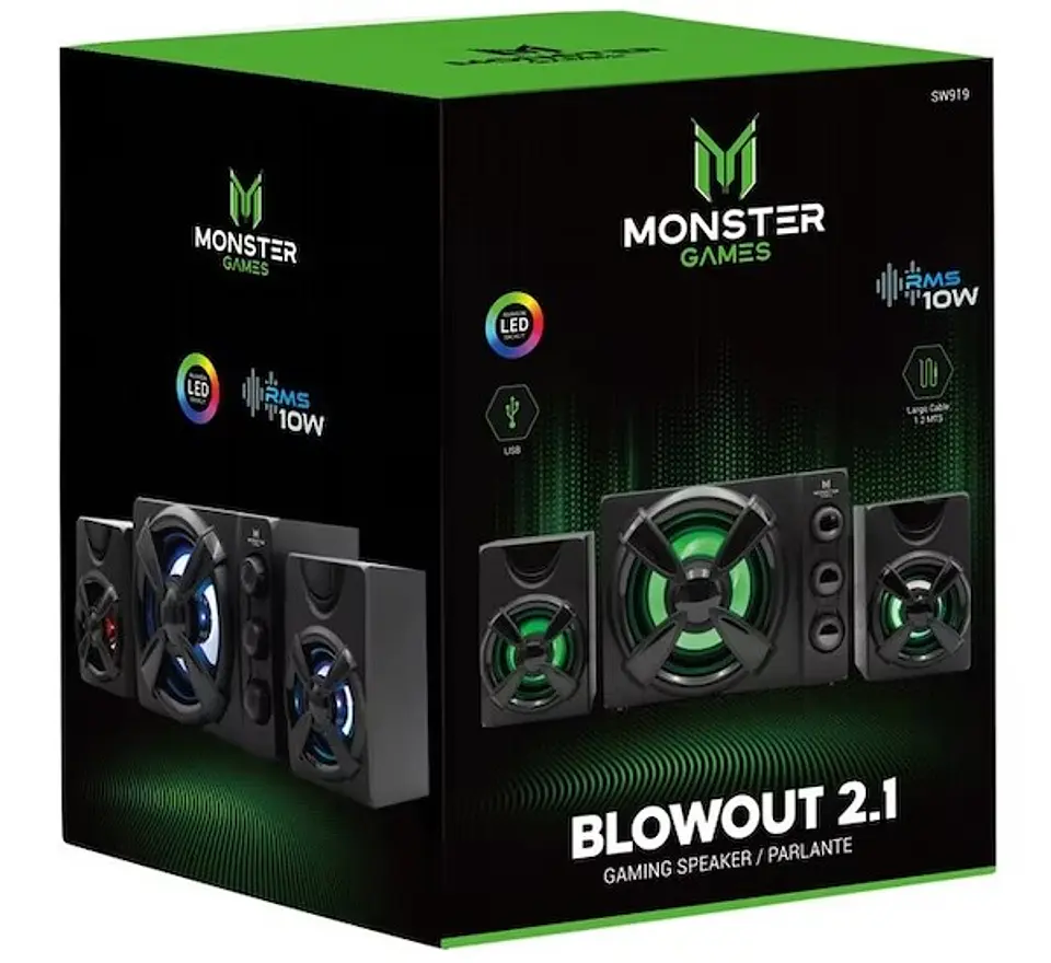 SUBWOOFER MONSTER GAMES BLOWOUT 2.1 3