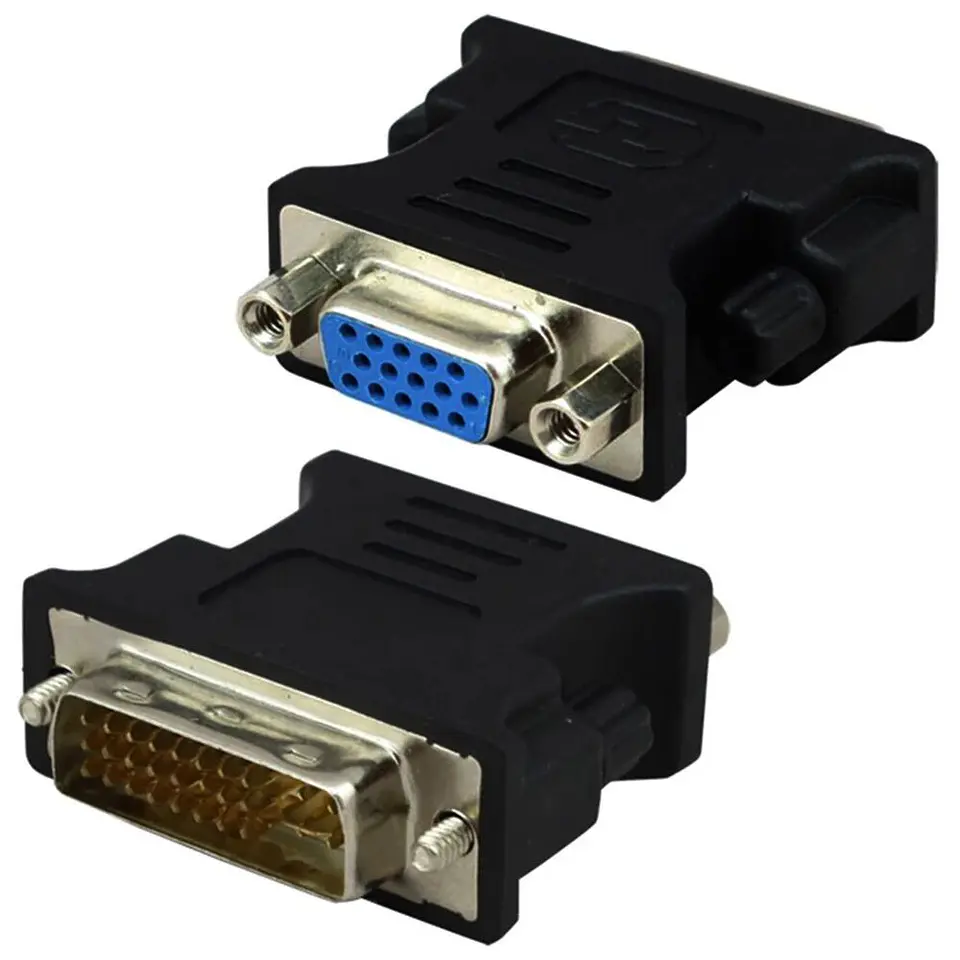 Adaptador de video DVI-I macho a VGA hembra 24+5 4