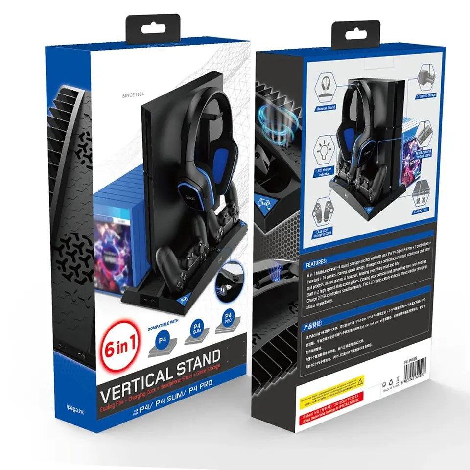 Estacion multifuncional para PS4 IPEGA PG-P4009 4