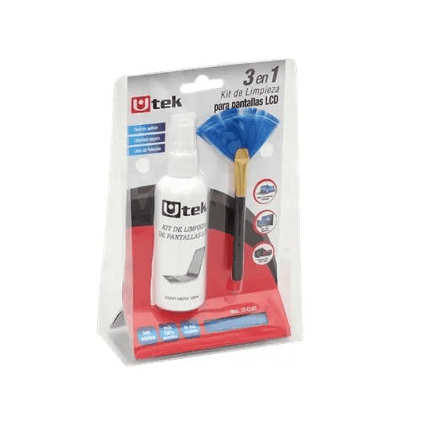 Kit Limpieza Pantalla U-Tek LCD Antiestática 100ml 2