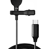 Micrófono de solapa con cable para audio y video 1.5m