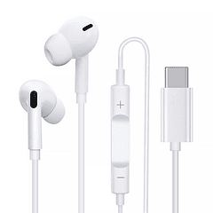 Audifonos con cable manos libres deportivo IN-EAR USB-C