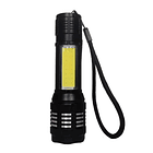 Linterna LED tactica recargable Zoom telescopico  2
