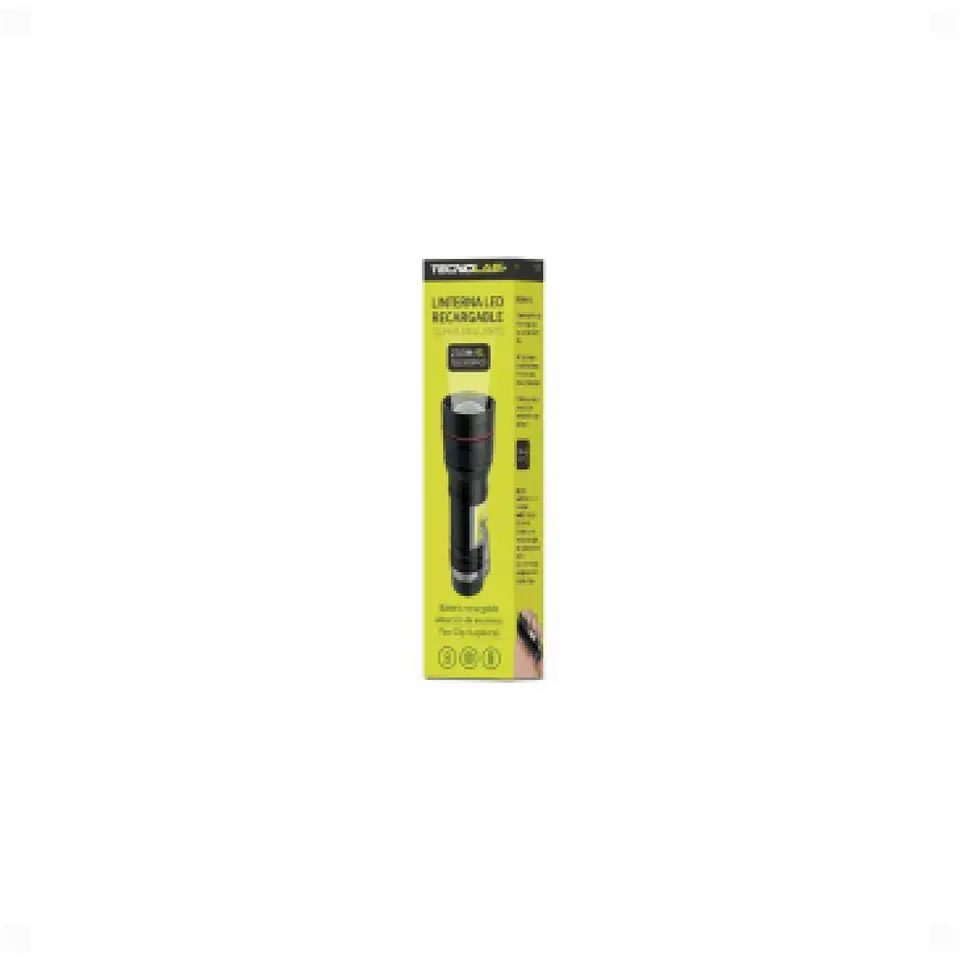Linterna LED tactica recargable Zoom telescopico  3
