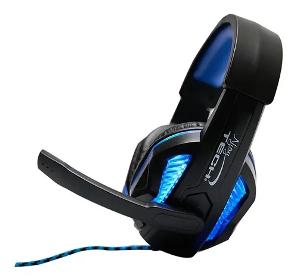 Audifonos GAMER USB PS3/PS4/PC con microfono retro iluminado 2