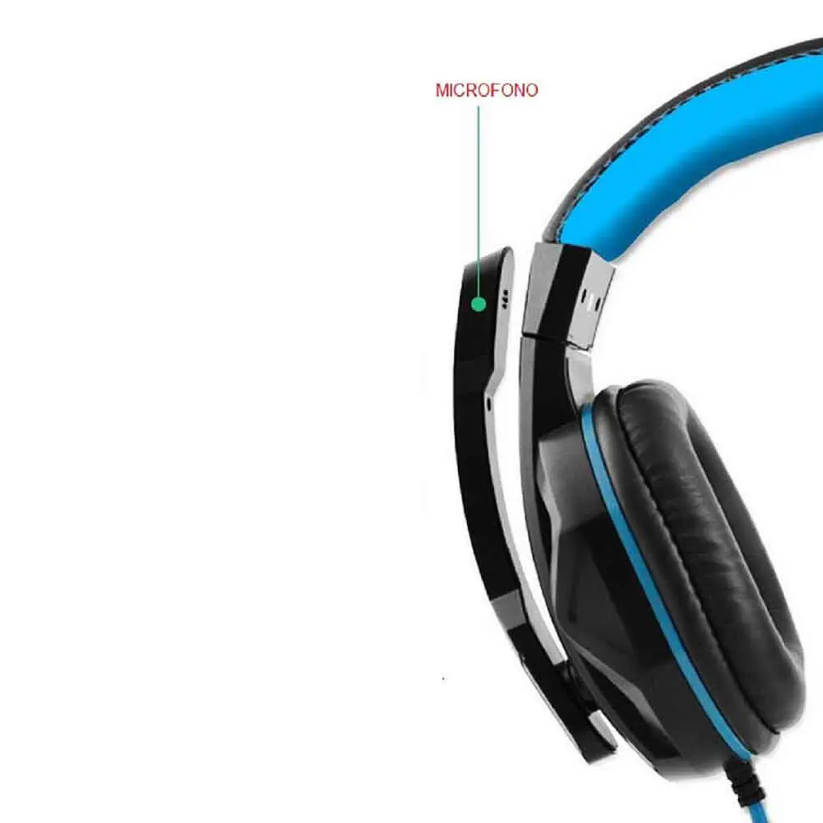 Cuffie Gaming Con Microfono Per PS4, PC, 3.5mm - Over Ear - Volume Control - Nero/Rosso