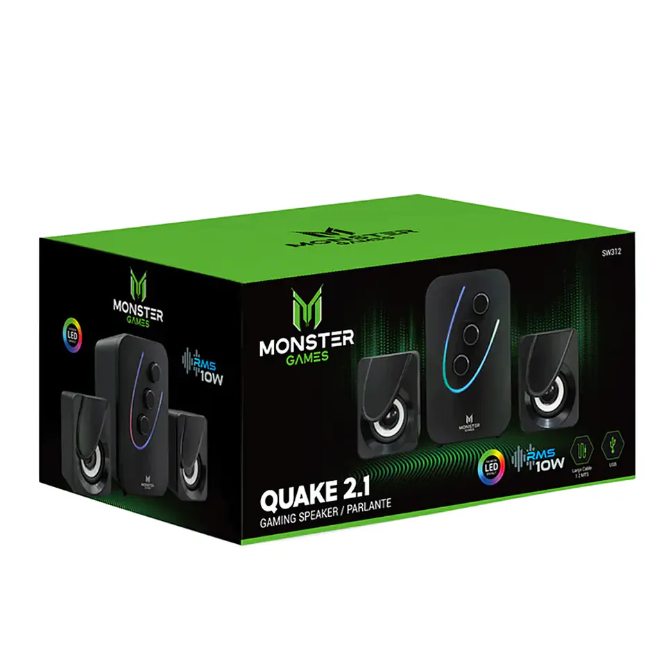 SUBWOOFER MONSTER QUAKE 2.1 4