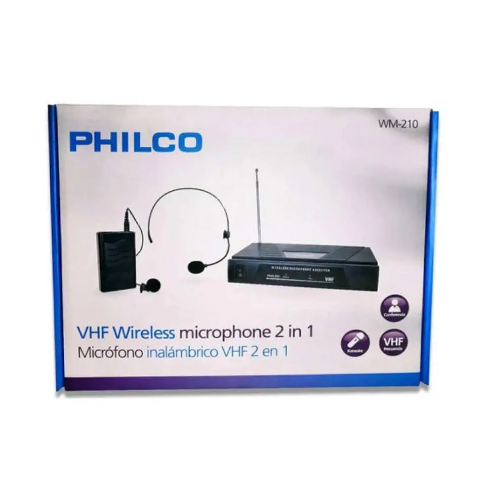 Microfono inalambrico 2 en 1 cintillo solapa VHF 3