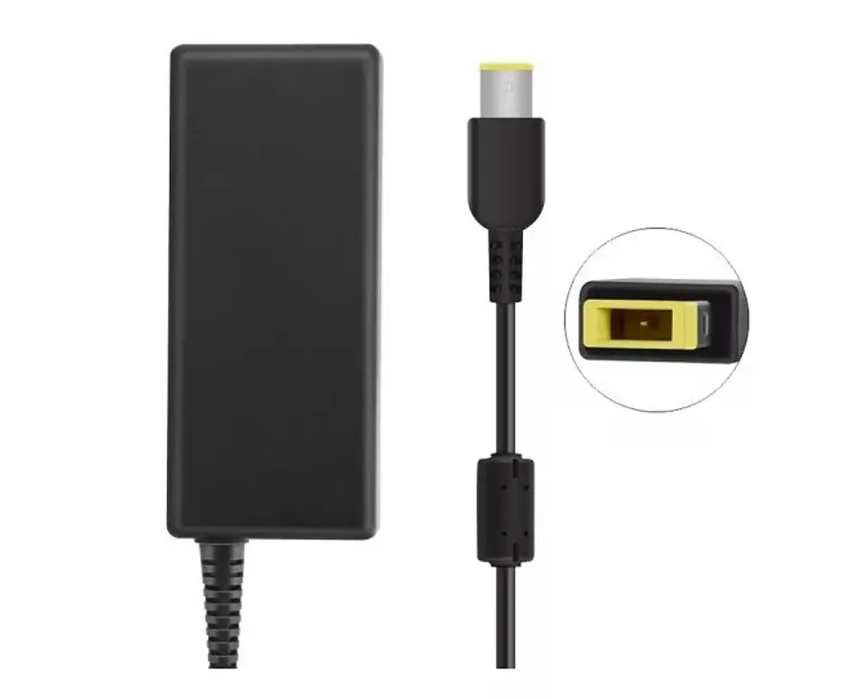 Cargador de notebook LENOVO 20V 3,25A PIN rectangular 1