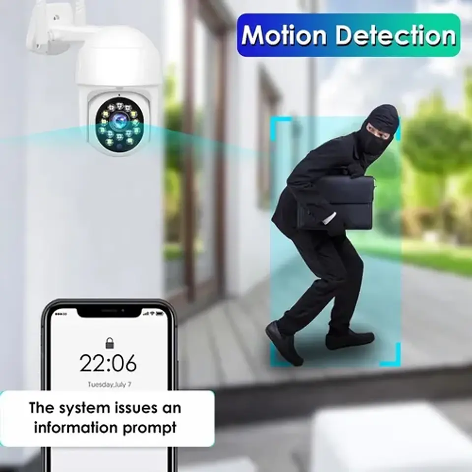 Camara Domo IP WIFI HD Motorizada Vision Nocturna 6