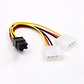 Cable Adaptador Corriente Tarjeta Video Molex M Pci 6 Pin H - Miniatura 2