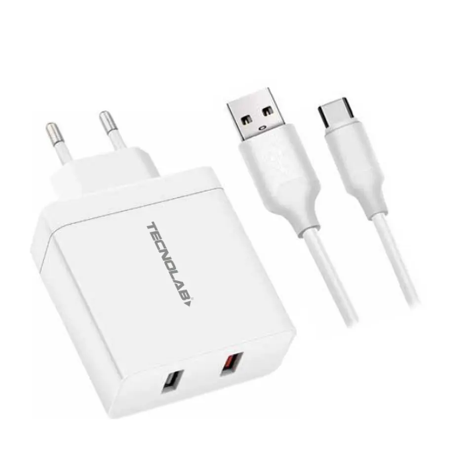 Cargador certificado KIT tecnolab Tipo C 1