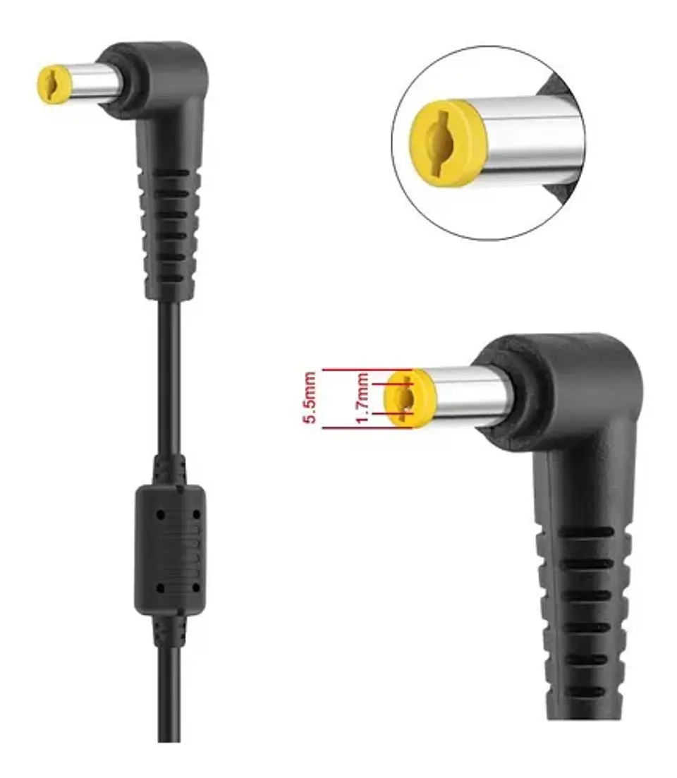 Cargador de notebook ACER PUNTA AMARILLA 19V/4.74A 90w 2
