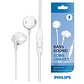 Audífonos Manos Libres Earbud Taue101 Blanco Philips BLANCO - Miniatura 2