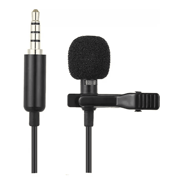 Microfono de solapa 3.5mm con clip 1.5m