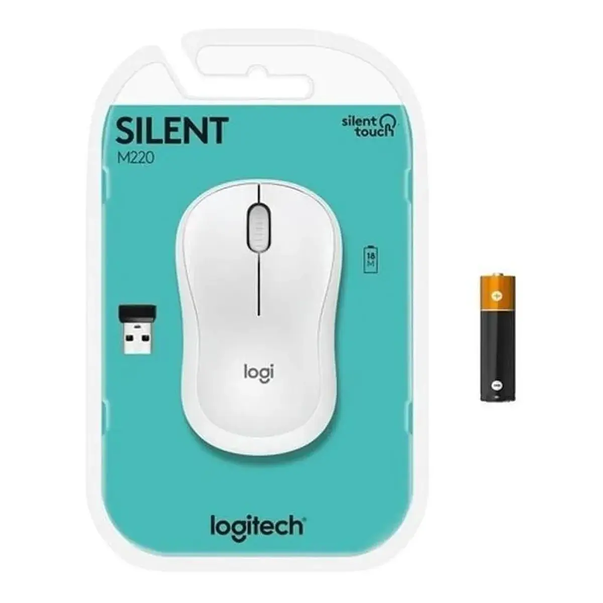 Mouse inalámbrico Logitech M220 Silencioso Blanco | Easytech store