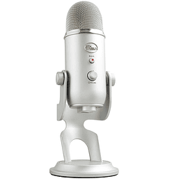 Micrófono Blue Yeti Silver Edition Streaming Podcast Usb