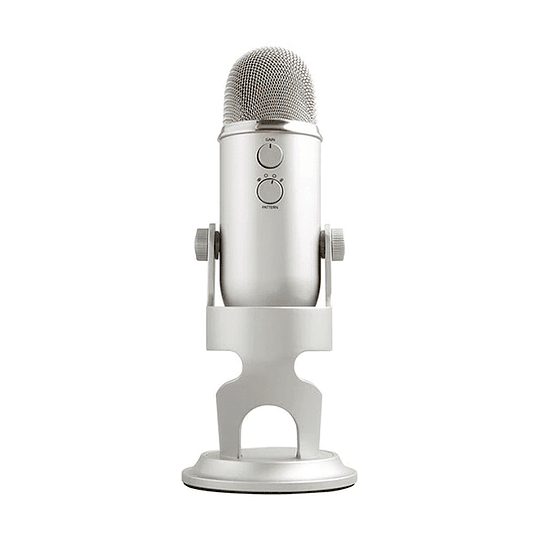 Micrófono Blue Yeti Silver Edition Streaming Podcast Usb