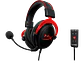 Audífonos Gamer HyperX Cloud II, Over-Ear, Sonido 7.1 Surround, Multiplataforma, Negro/Rojo - Miniatura 1