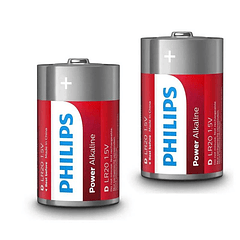 Pila ALKALINE D X2 PHILIPS