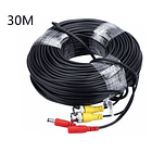 Cable Para Camara Vigilancia Video Y Poder 30 Mts. 2