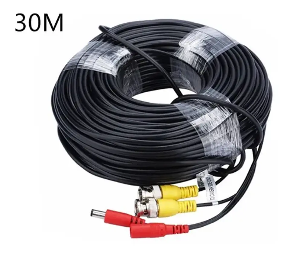 Cable Para Camara Vigilancia Video Y Poder 30 Mts. 2