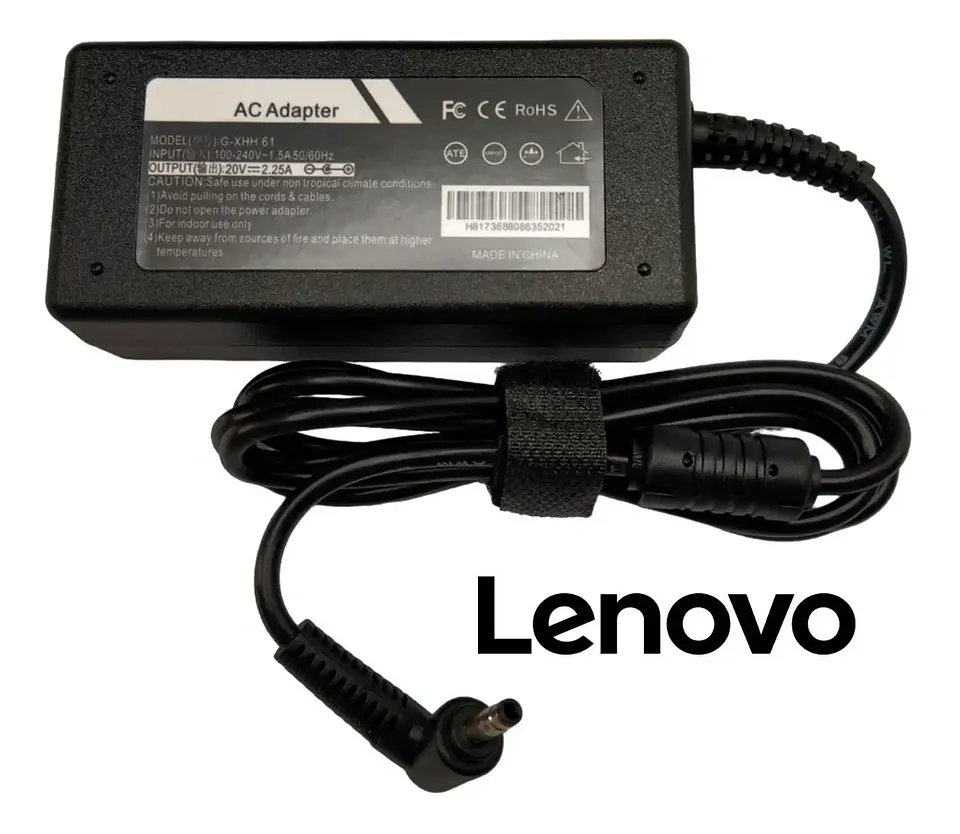 CARGADOR NOTEBOOK LENOVO 20V 2.25A 4.0 X 1.7MM 3