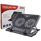 Base para notebook cooler 12-17 Doble ventilador 14cms ajustable - Miniatura 8