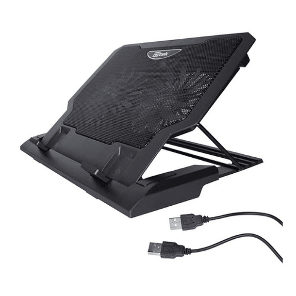 Base para notebook cooler 12-17 Doble ventilador 14cms ajustable 2