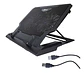 Base para notebook cooler 12-17 Doble ventilador 14cms ajustable - Miniatura 2