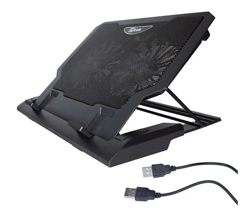 Base para notebook cooler 12-17 Doble ventilador 14cms ajustable 2