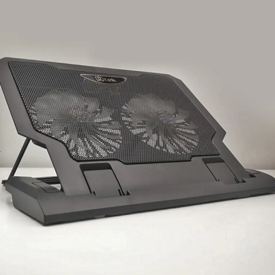 Base para notebook cooler 12-17 Doble ventilador 14cms ajustable 6