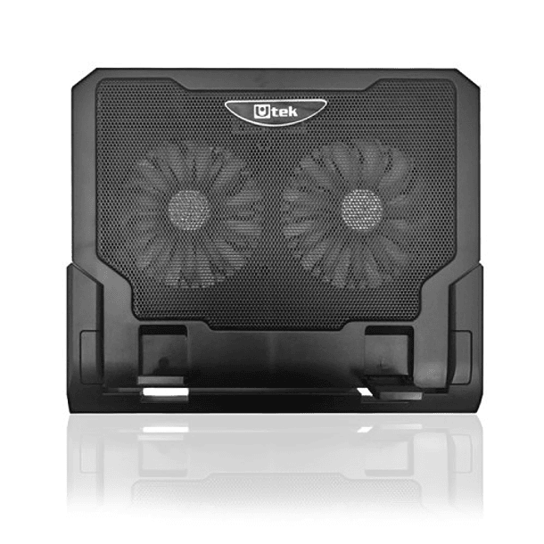 Base para notebook cooler 12-17 Doble ventilador 14cms ajustable 7