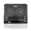 Base para notebook cooler 12-17 Doble ventilador 14cms ajustable