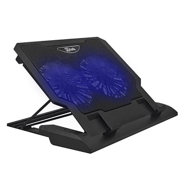 Base para notebook cooler 12-17 Doble ventilador 14cms ajustable 1