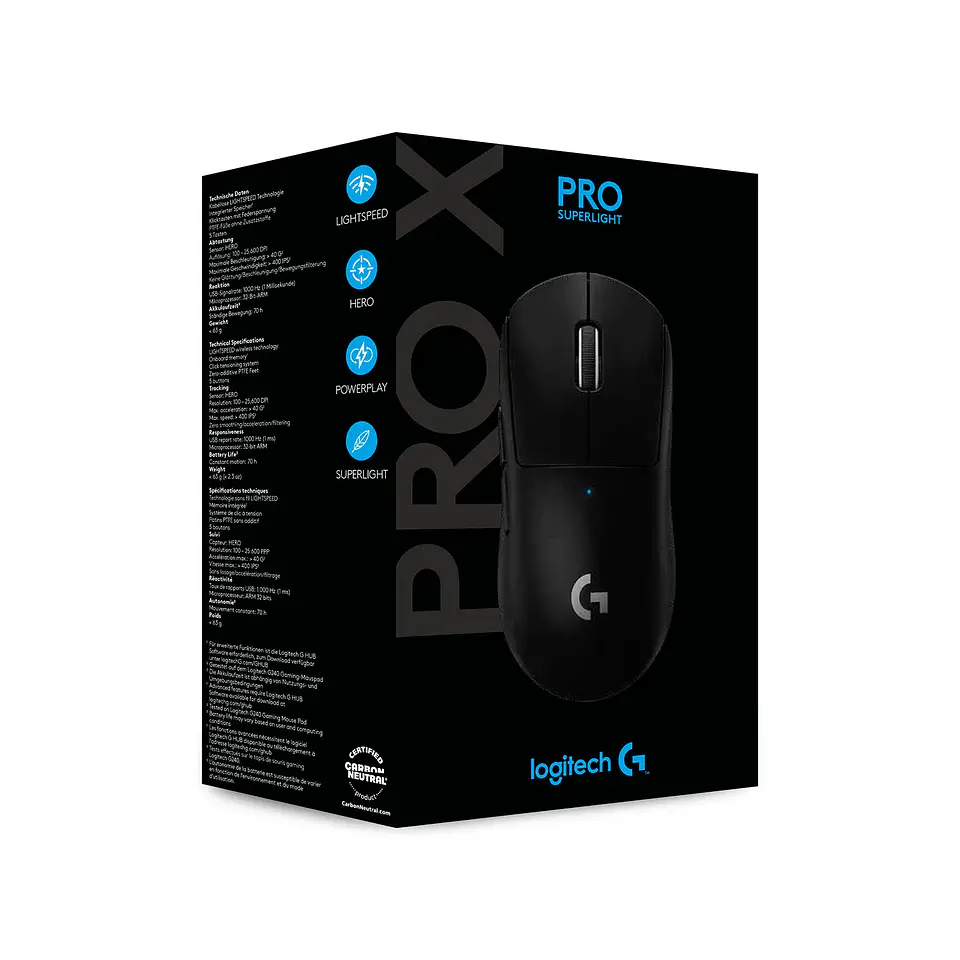 Mouse Gamer Logitech Pro X Superlight Negro 4