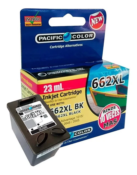 Tinta de impresora Pacific color para HP 662XL NEGRO