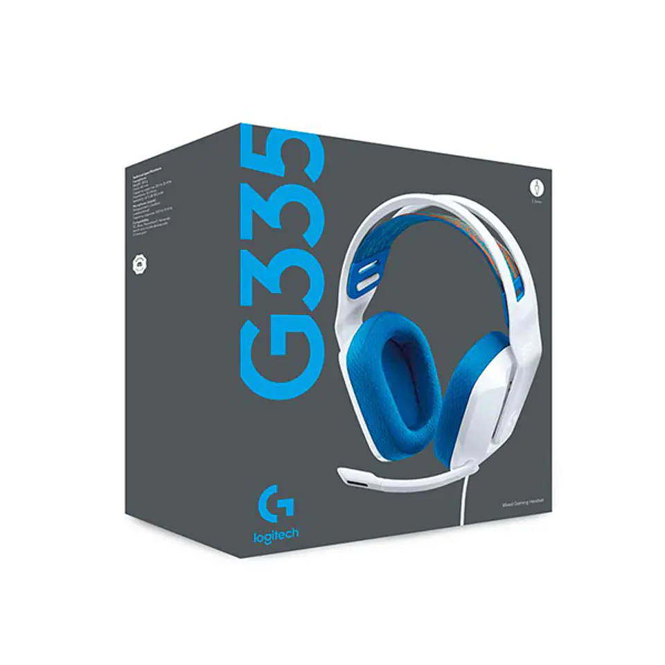 Audifono gamer Logitech PC G335 WHITE SAMR 4