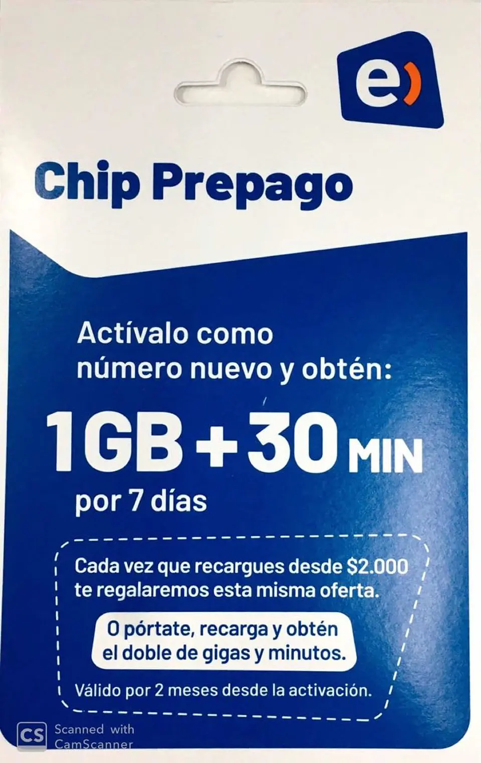 CHIP PREPAGO 2